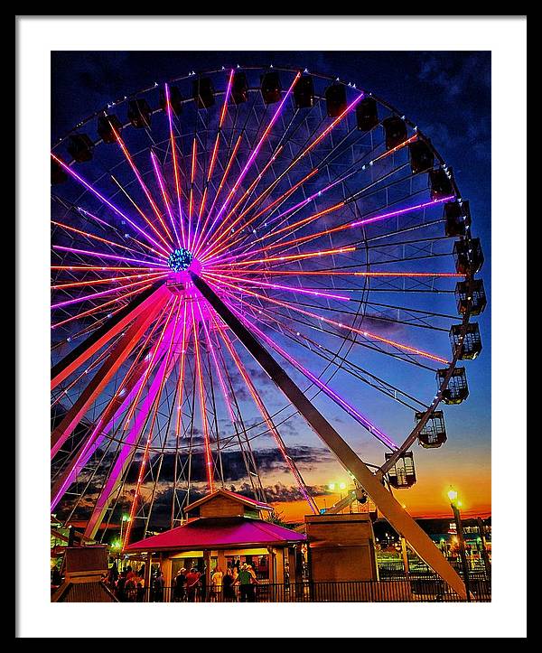 Branson Wheel - Framed Print