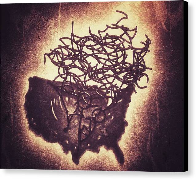 Chaos in the US - Canvas Print