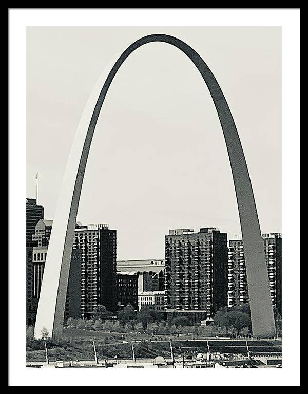 Driveby Shot of the Arch - Framed Print