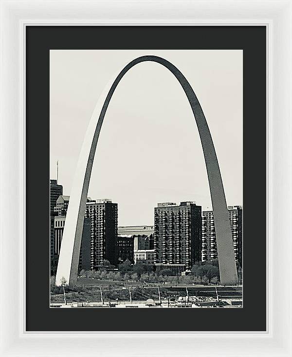Driveby Shot of the Arch - Framed Print