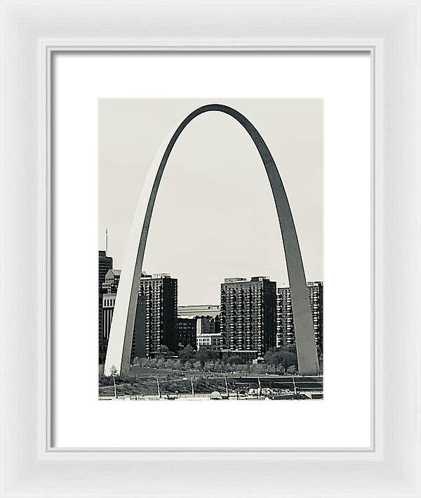 Driveby Shot of the Arch - Framed Print