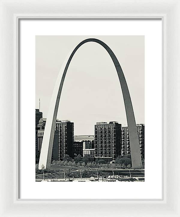 Driveby Shot of the Arch - Framed Print