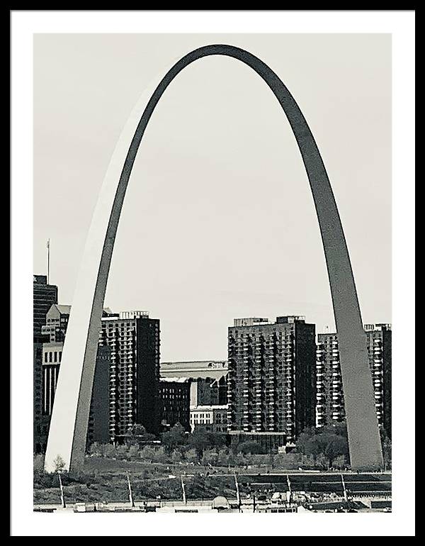 Driveby Shot of the Arch - Framed Print