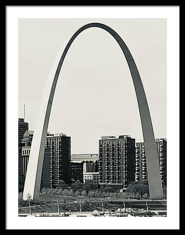 Driveby Shot of the Arch - Framed Print
