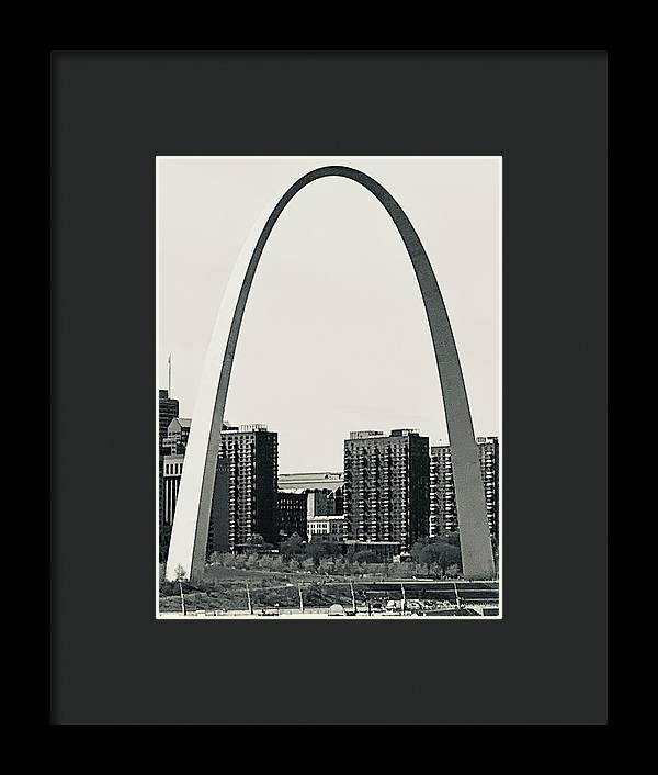 Driveby Shot of the Arch - Framed Print
