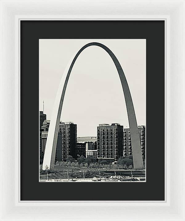 Driveby Shot of the Arch - Framed Print