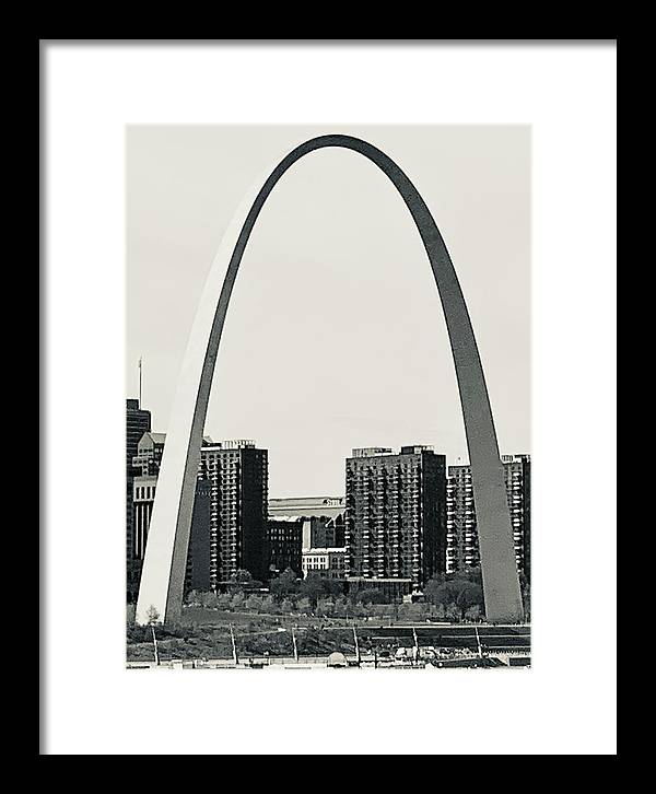 Driveby Shot of the Arch - Framed Print
