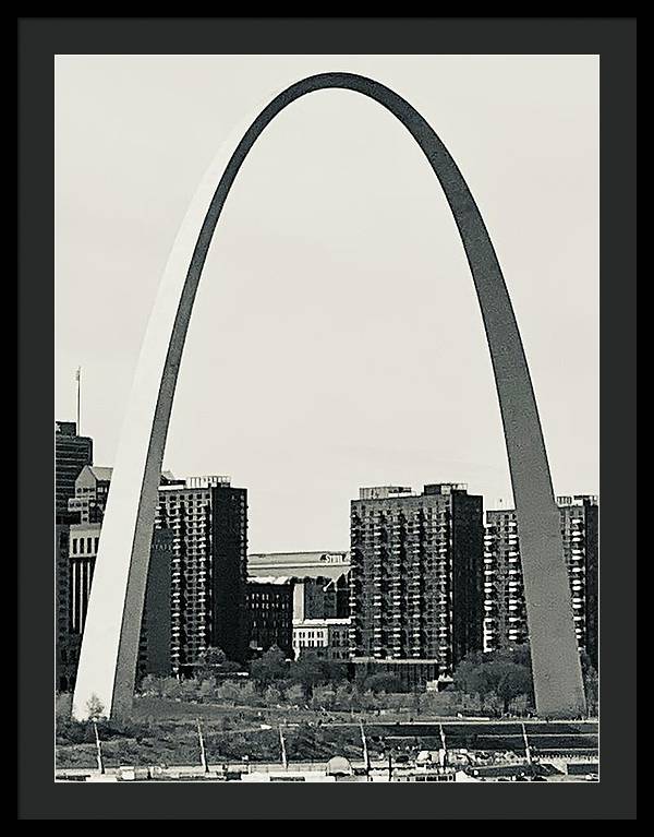 Driveby Shot of the Arch - Framed Print