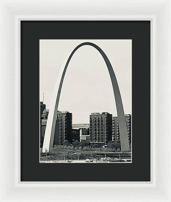 Driveby Shot of the Arch - Framed Print