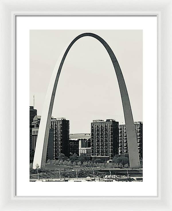 Driveby Shot of the Arch - Framed Print
