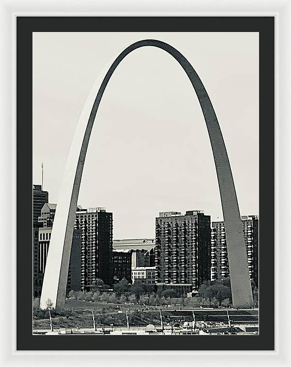 Driveby Shot of the Arch - Framed Print