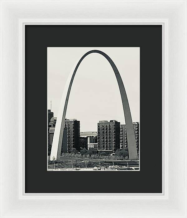 Driveby Shot of the Arch - Framed Print