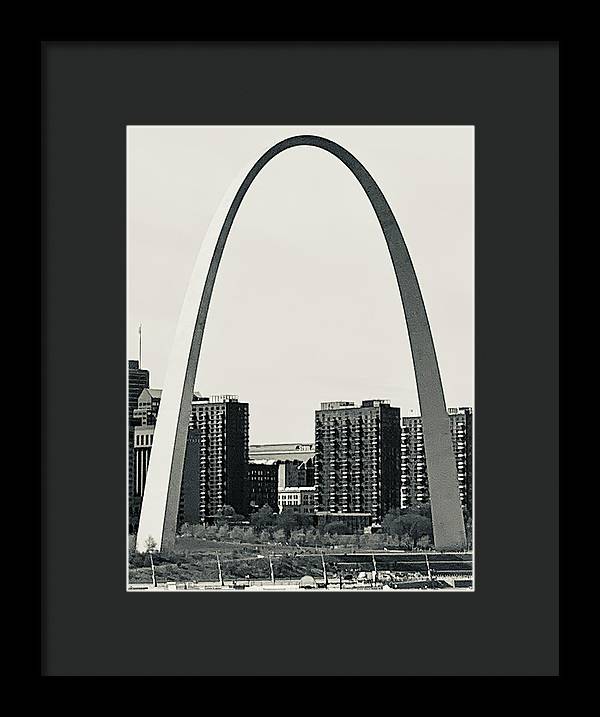 Driveby Shot of the Arch - Framed Print
