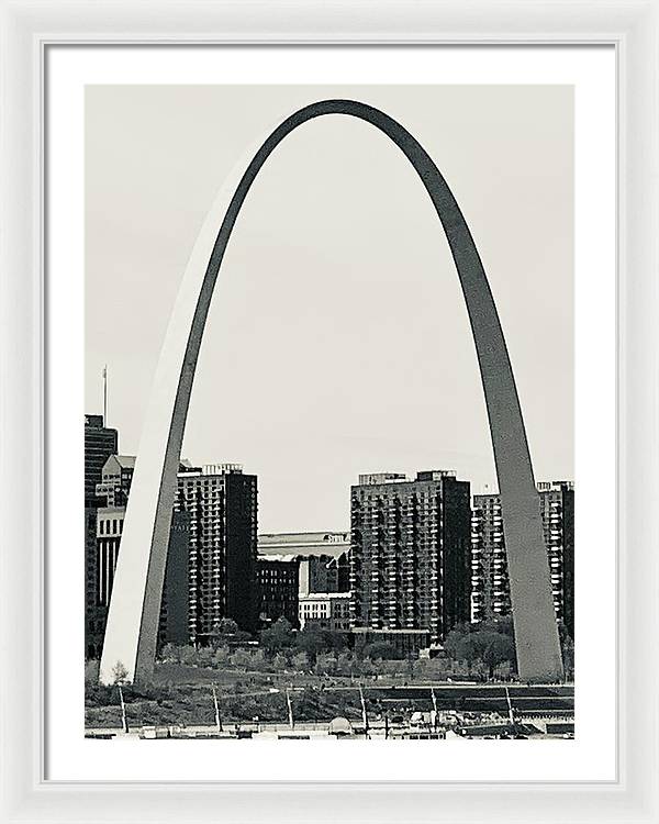 Driveby Shot of the Arch - Framed Print