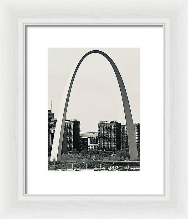 Driveby Shot of the Arch - Framed Print