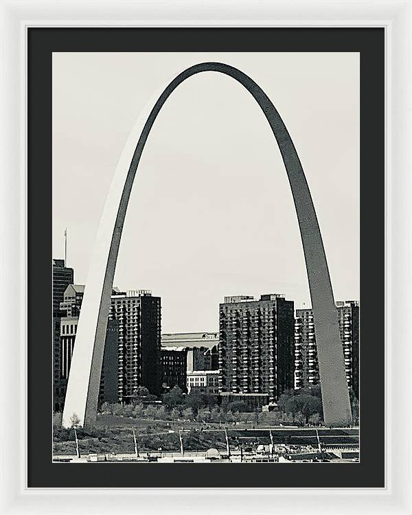 Driveby Shot of the Arch - Framed Print