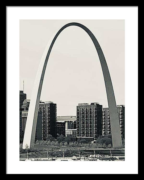 Driveby Shot of the Arch - Framed Print