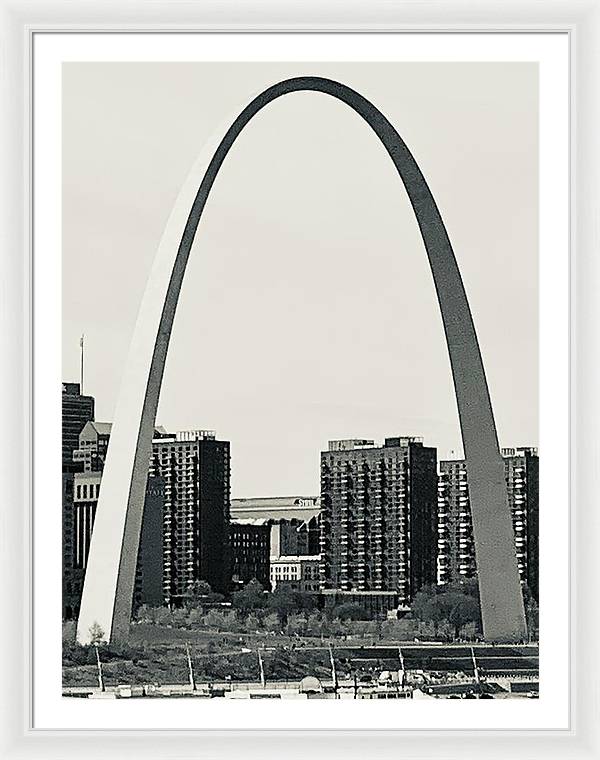 Driveby Shot of the Arch - Framed Print