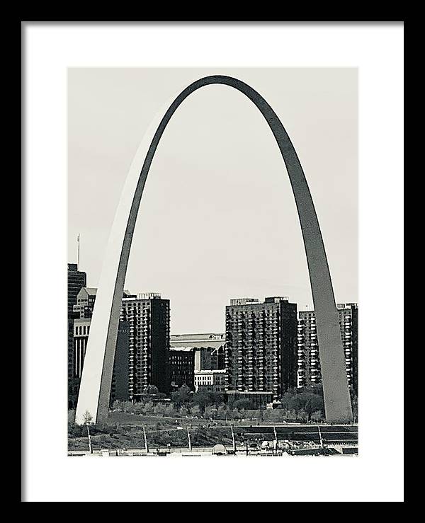 Driveby Shot of the Arch - Framed Print