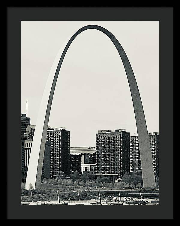Driveby Shot of the Arch - Framed Print