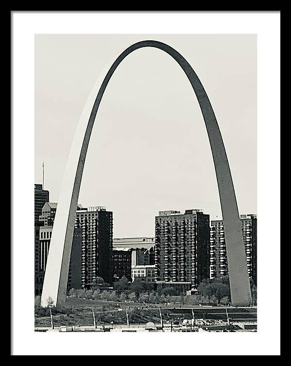 Driveby Shot of the Arch - Framed Print
