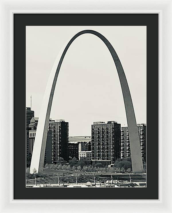 Driveby Shot of the Arch - Framed Print