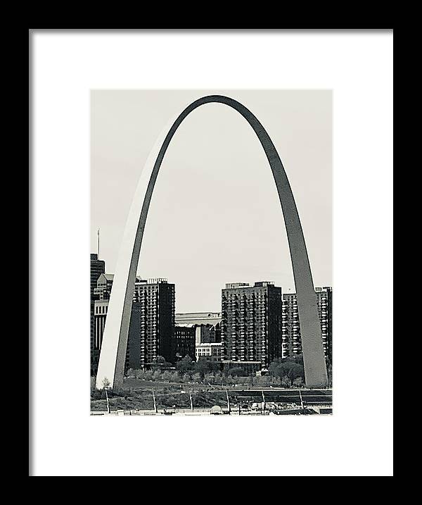 Driveby Shot of the Arch - Framed Print