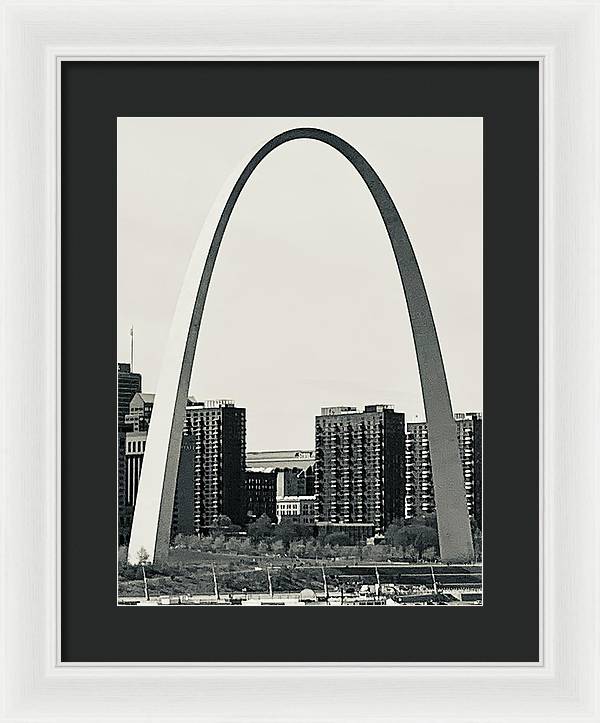 Driveby Shot of the Arch - Framed Print