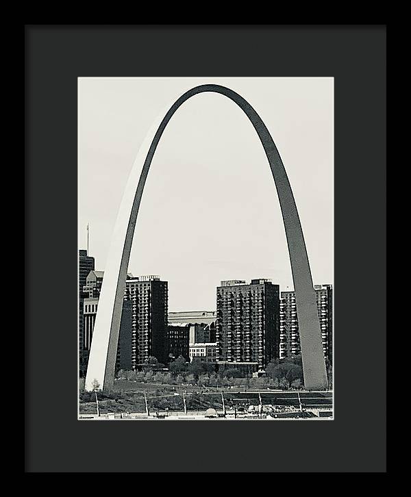 Driveby Shot of the Arch - Framed Print