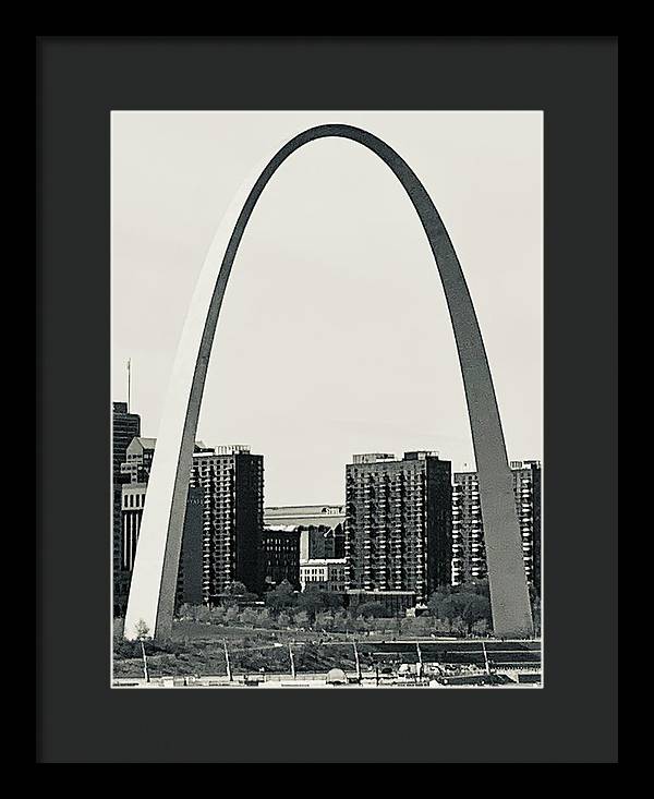 Driveby Shot of the Arch - Framed Print