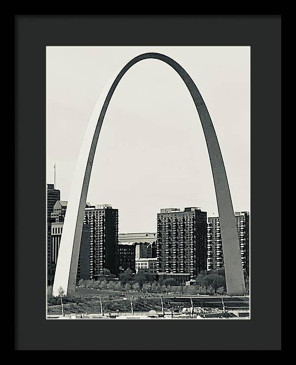 Driveby Shot of the Arch - Framed Print