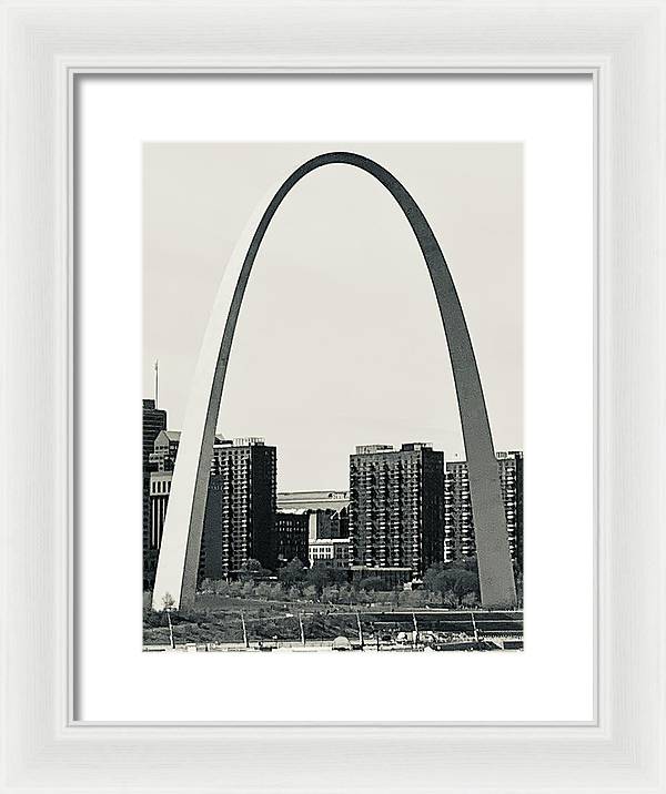 Driveby Shot of the Arch - Framed Print