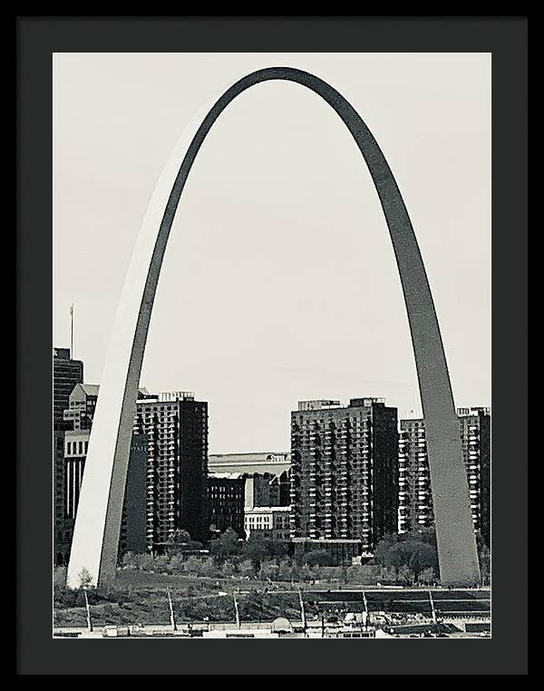 Driveby Shot of the Arch - Framed Print