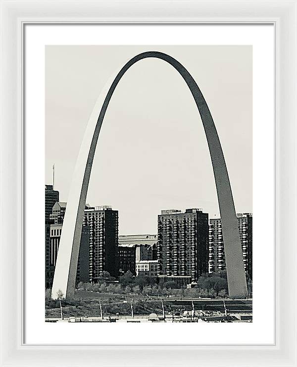 Driveby Shot of the Arch - Framed Print