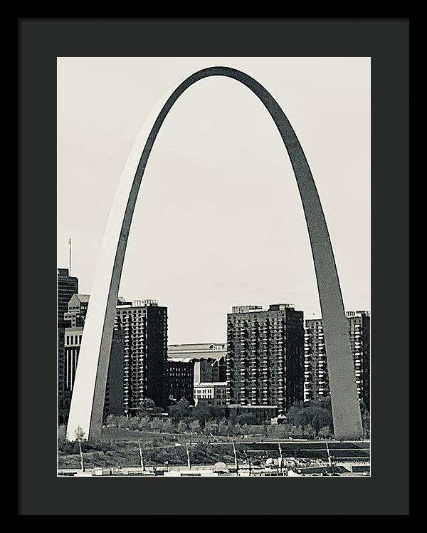 Driveby Shot of the Arch - Framed Print