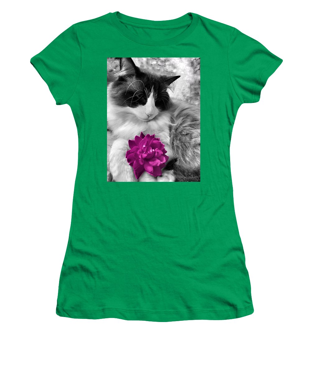 Fiona's Fuschia Flower - Women's T-Shirt