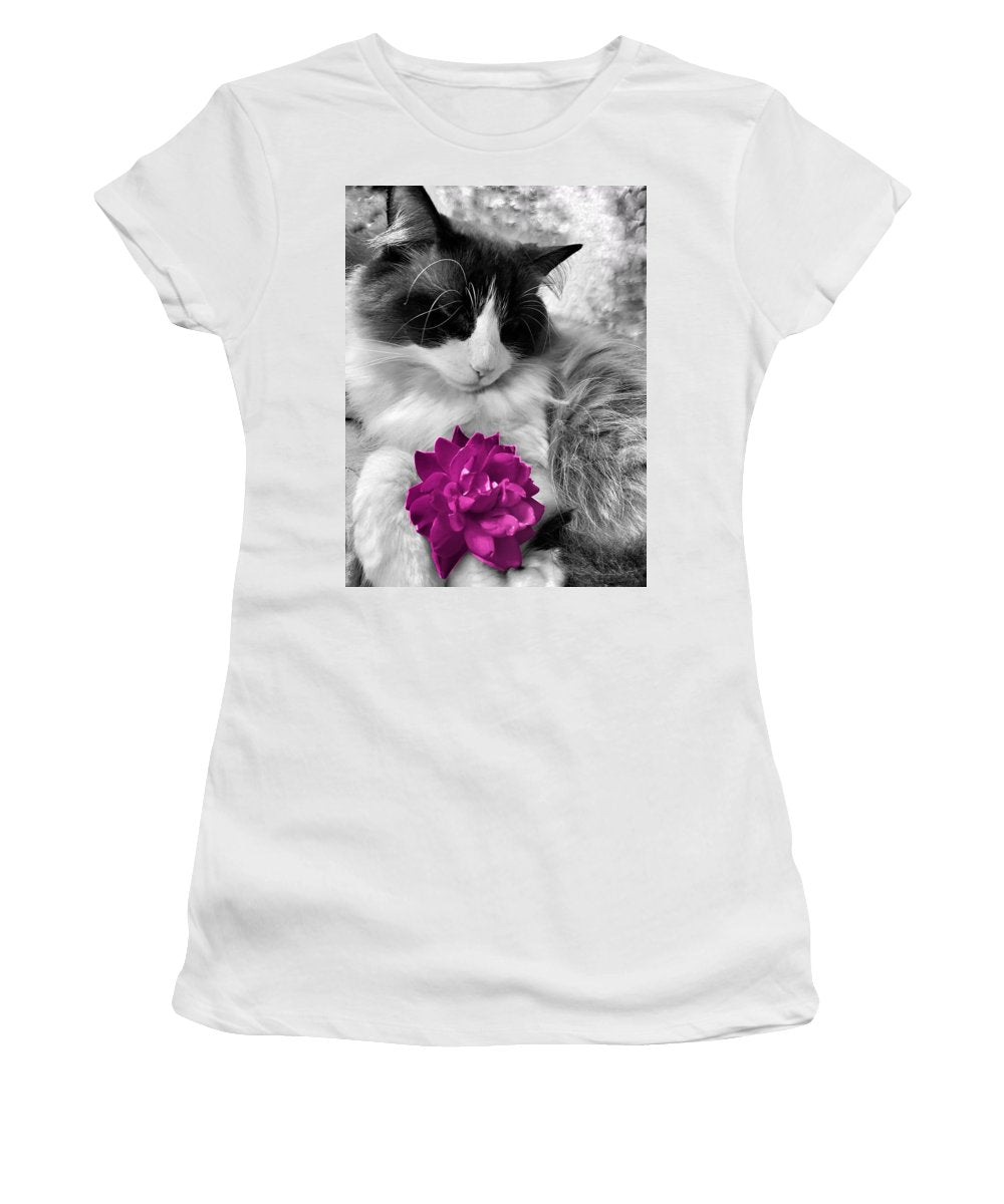 Fiona's Fuschia Flower - Women's T-Shirt