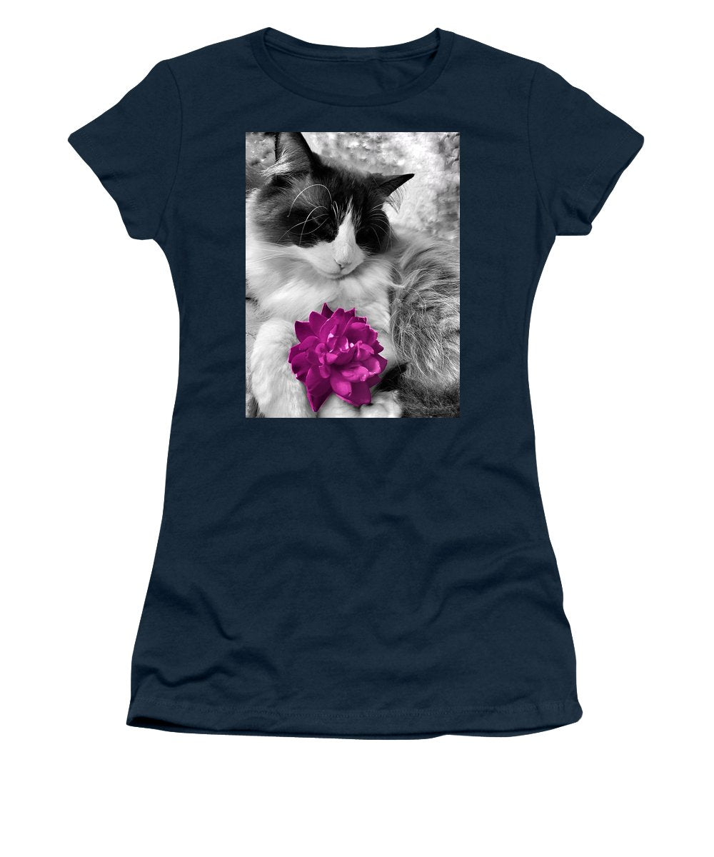 Fiona's Fuschia Flower - Women's T-Shirt