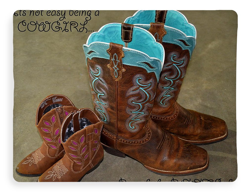 It's Not Easy Being s Cowgirl - Blanket