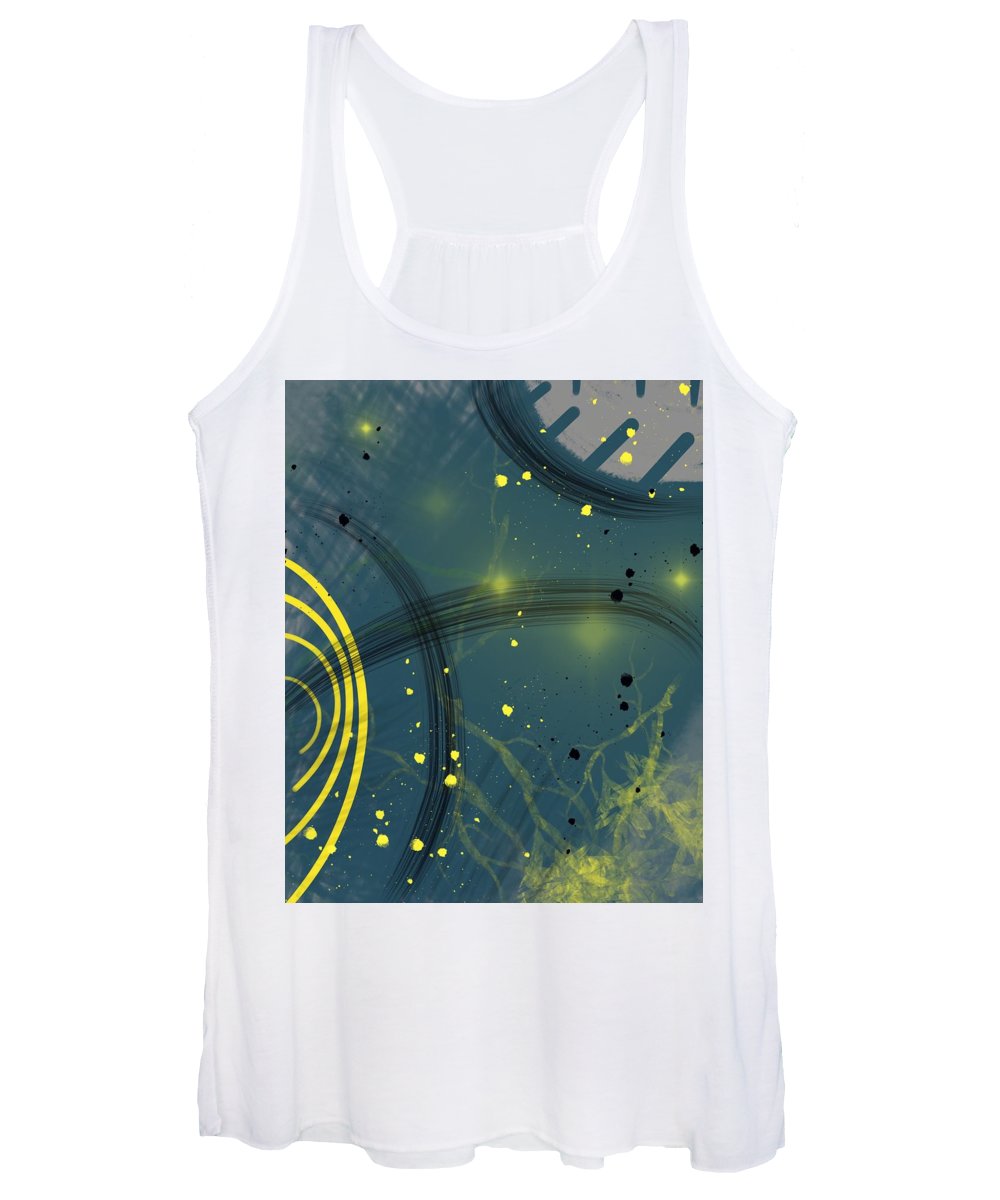 Jaune Abstrait - Women's Tank Top