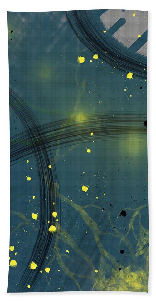 Jaune Abstrait - Bath Towel