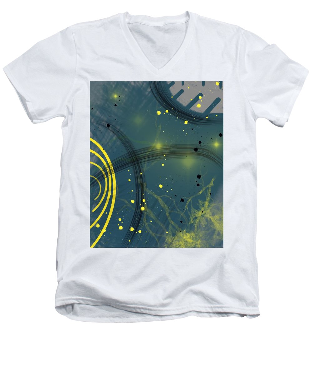 Jaune Abstrait - Men's V-Neck T-Shirt