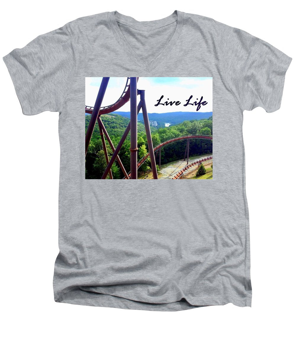 Live Life - Men's V-Neck T-Shirt
