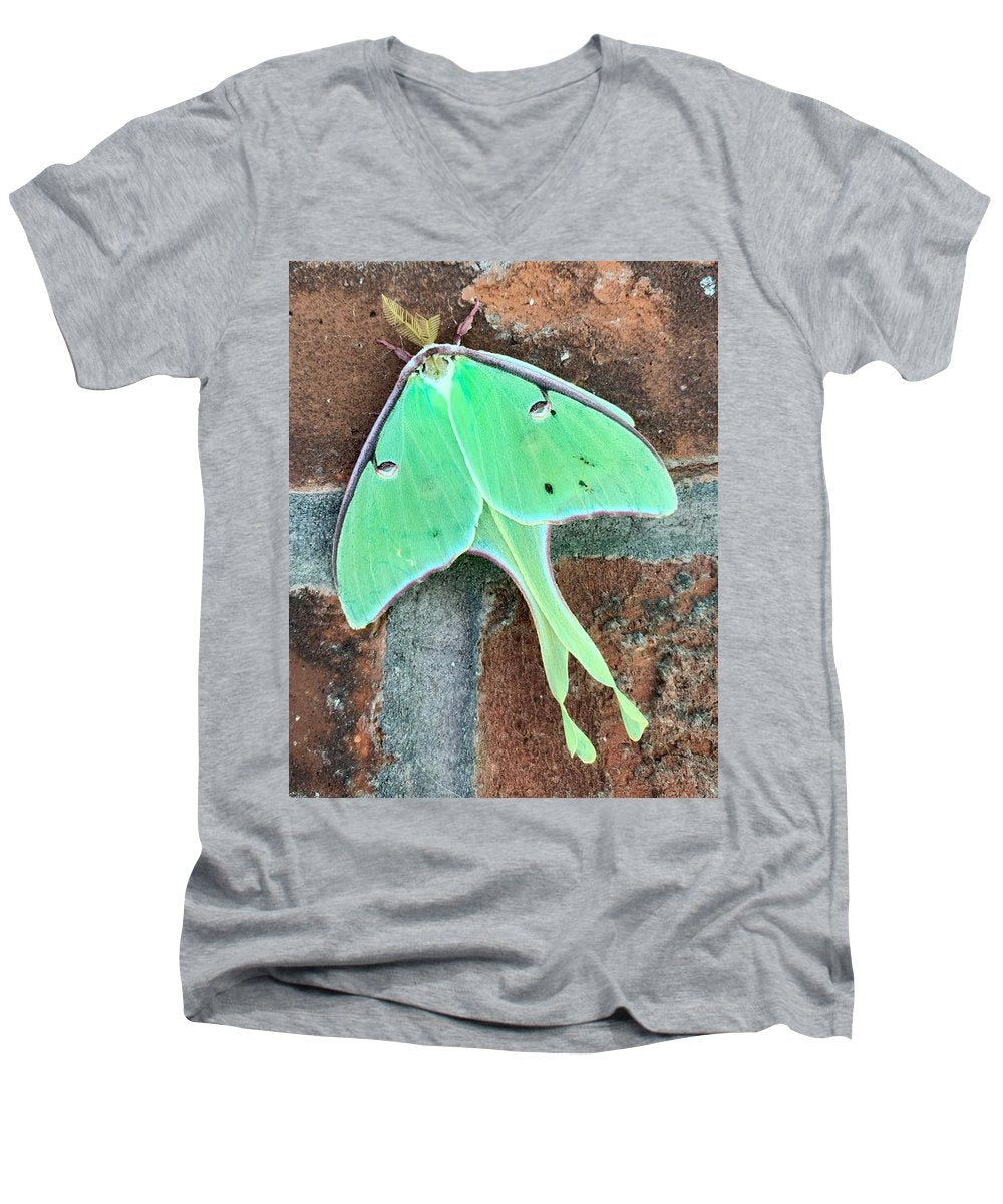 Lunar Moth - Men's V-Neck T-Shirt