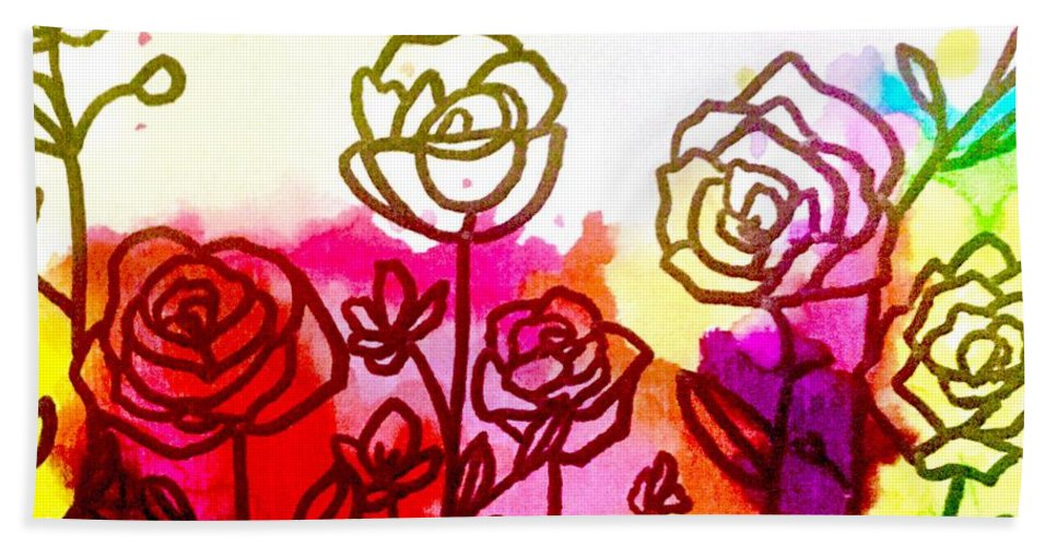 Rose Garden - Beach Towel