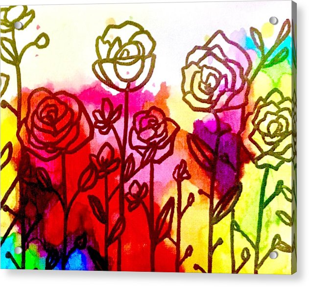 Rose Garden - Acrylic Print