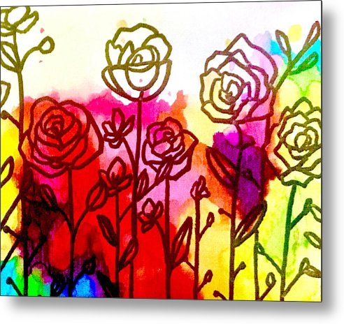 Rose Garden - Metal Print