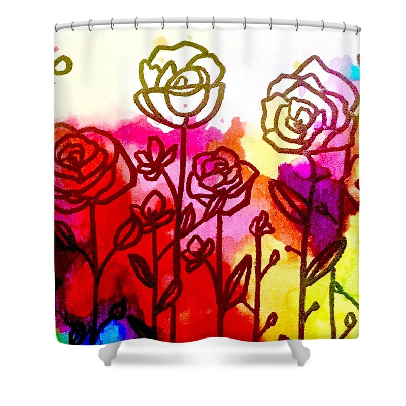 Rose Garden - Shower Curtain