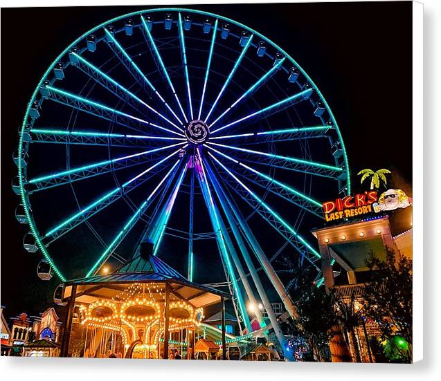 The Island Wheel Color - Canvas Print