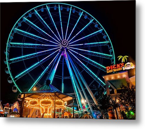 The Island Wheel Color - Metal Print